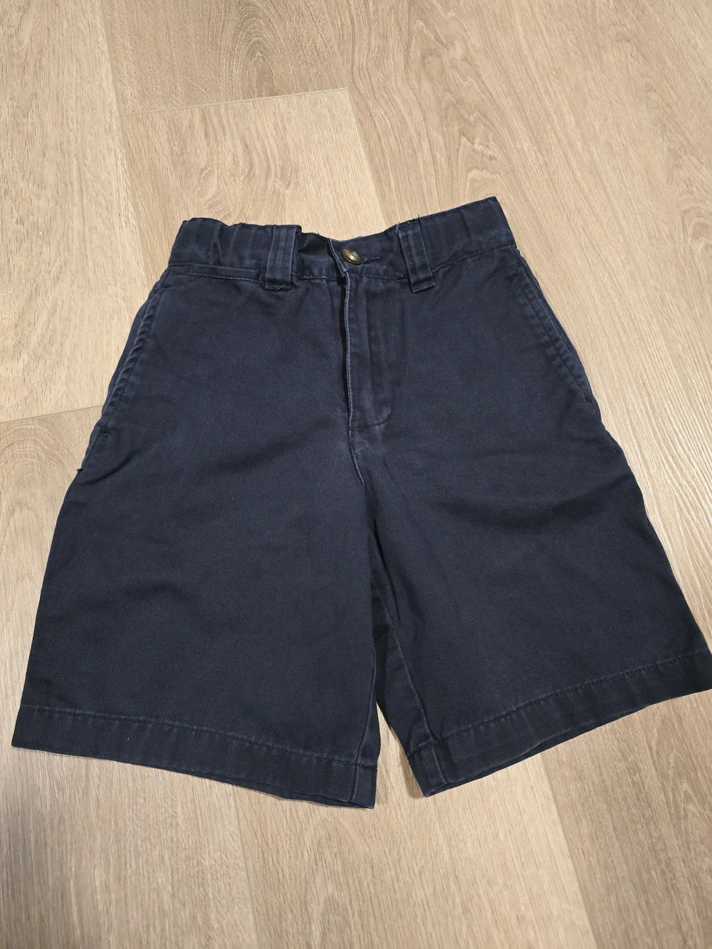 The Children's Place Boys Chino Shorts Navy Blue Size 5 XS Adjustable Waist